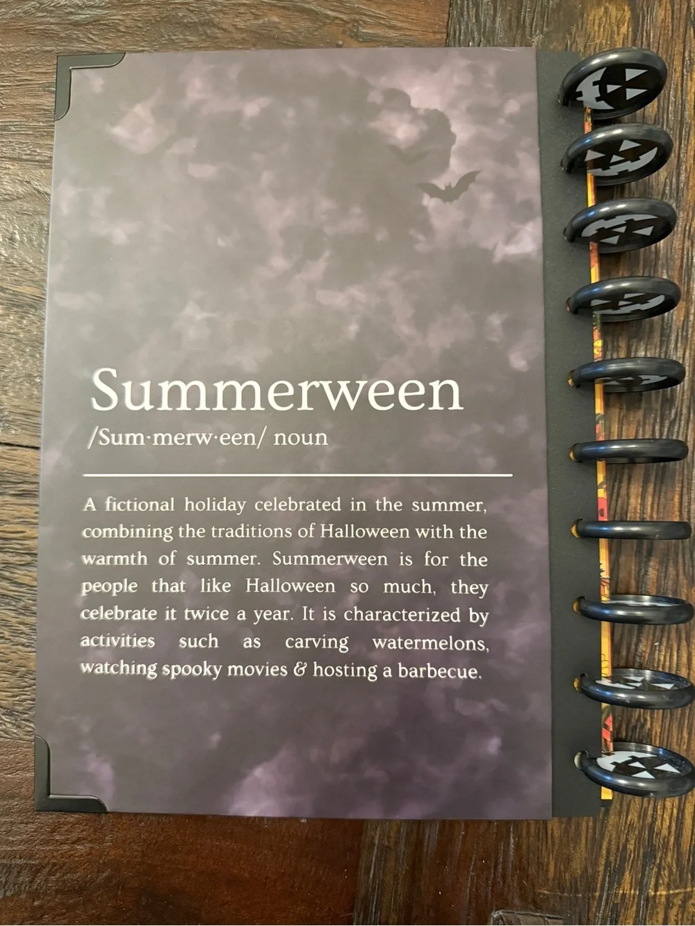 Used The Daily Grind Summerween Planner Cover and Dividers